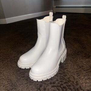 White Chunky Boots